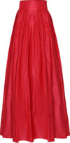 Thumbnail for your product : Carolina Herrera Pleated Silk Ball Skirt