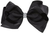 Thumbnail for your product : Wee Ones Satin Stripe Bow - Black-One Size
