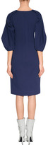 Thumbnail for your product : Jil Sander Ink Textured Cotton-Wool Dress