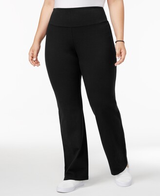 Style&Co. Style & Co Plus Size Tummy-Control Bootcut Yoga Pants, Created  for Macy's - ShopStyle