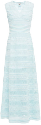 M Missoni Pointelle-knit Cotton-blend Maxi Dress