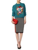 Thumbnail for your product : Antonio Marras Teal Wool Embroidered Jumper