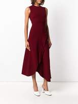 Thumbnail for your product : Victoria Beckham asymmetric ruffled detail dress