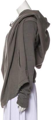 Rick Owens Hooded Asymmetrical Jacket