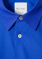 Thumbnail for your product : Paul Smith Men's Slim-Fit Royal Blue 'Photographic Beetle' Print Cotton Shirt