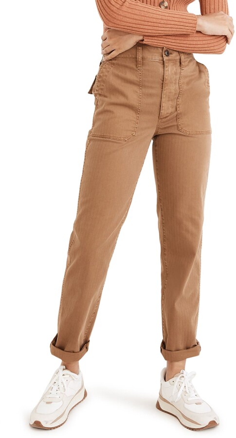 Womens Waist Trousers/Womens Work Trousers innovatiq Kübler Sizes 34-54 Sand Brown/Black 