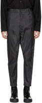 Thumbnail for your product : Robert Geller Grey Oiled Trousers