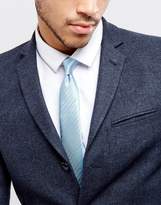 Thumbnail for your product : French Connection Tie In Blue Herringbone