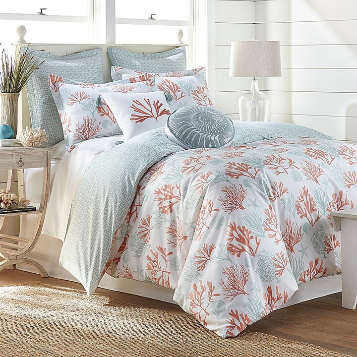 Byourbed Phineas Coral Embroidered Queen Duvet Cover Duvets, Covers