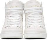 Thumbnail for your product : Saint Laurent White Court Classic SL10 High-Top Sneakers
