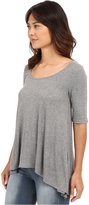 Thumbnail for your product : Heather 3/4 Sleeve Scoop Neck