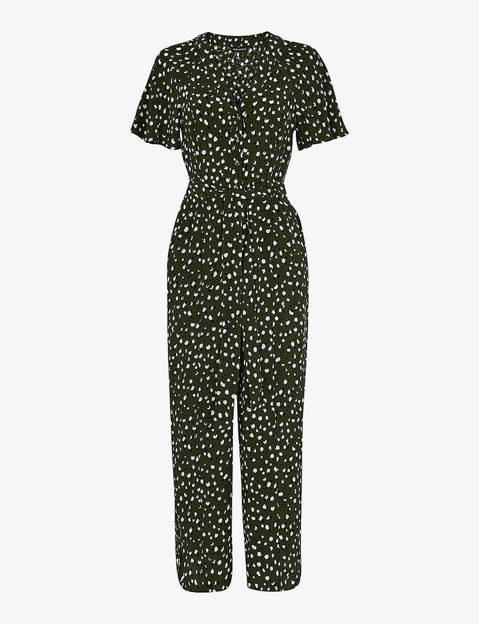 Whistles Jemma leopardprint woven jumpsuit ShopStyle