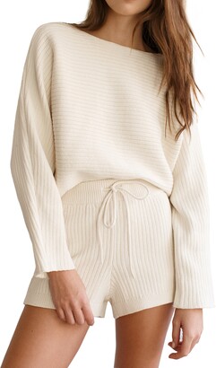 Reformation Cort Ribbed Sweater & Shorts