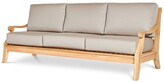 Thumbnail for your product : Curated Maison Sonoma Teak Deep Seating Outdoor Sofa With Sunbrella Antique Beige Cushion