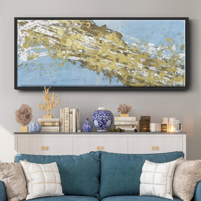 Wexford Home Mistral V in Azure - Framed Canvas