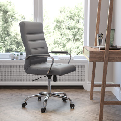 Wayfair Basics™ Ergonomic Upholstered High-Back Swivel Office Chair