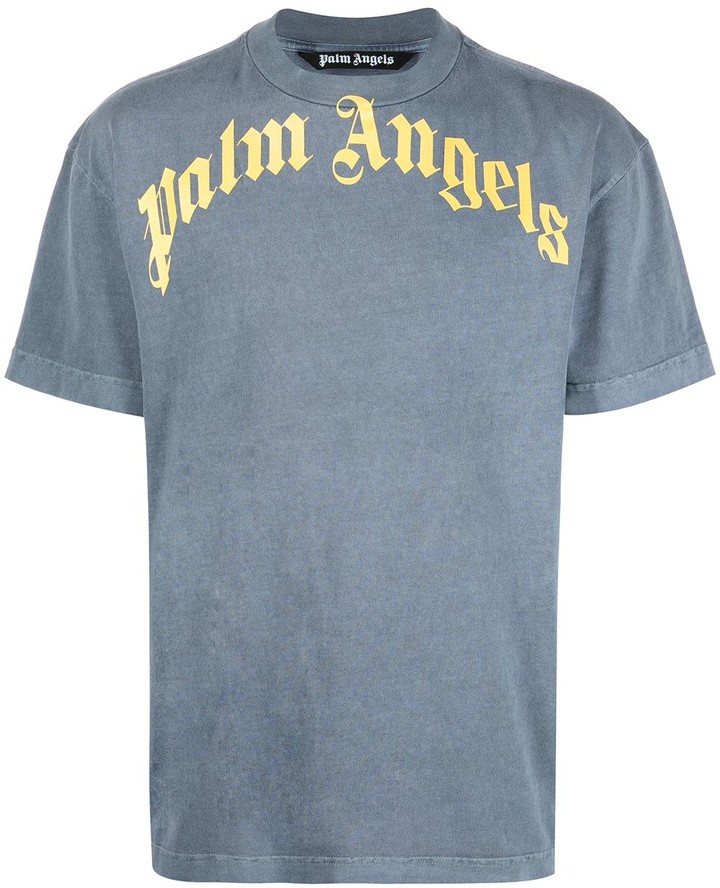 Palm Angels Racing monogram-print T-shirt - Farfetch