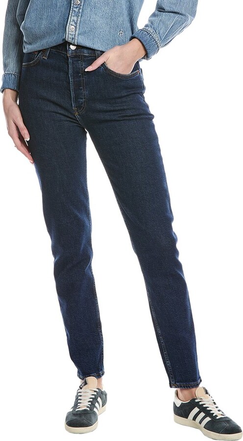RE/DONE Dark Rinse High-Rise Skinny Jean