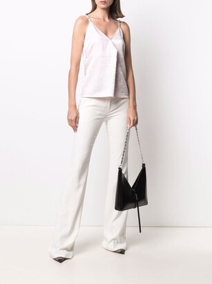 Givenchy Asymmetrical Strap Crinkle-Effect Top