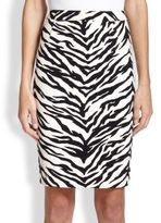 Thumbnail for your product : Moschino Cheap & Chic Moschino Cheap And Chic Zebra-Print Skirt