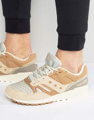 Saucony Grid SD Quilted PackTrainers In Tan S70308-2