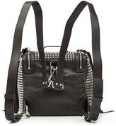 Thumbnail for your product : McQ Convertible Leather Bag with Stud Embellishment