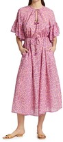 Thumbnail for your product : Zimmermann Leopard Tier-Ruffle A-Line Midi Dress