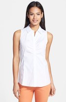 Thumbnail for your product : Lafayette 148 New York 'Maki - Excursion Stretch' Sleeveless Shirt