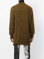 Thumbnail for your product : Alexander McQueen distressed longline cardigan