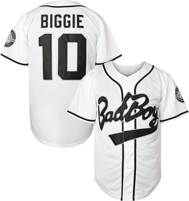 Summers 10 Biggie Smalls Bad Boy Jersey 90S Hip Hop Movie Baseball
