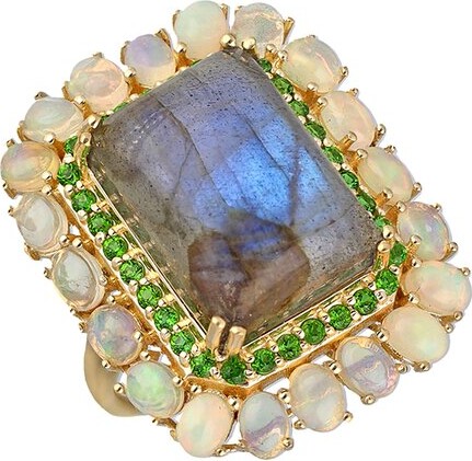 Tiramisu Vermeil 13.78 ct. tw. Gemstone Ring