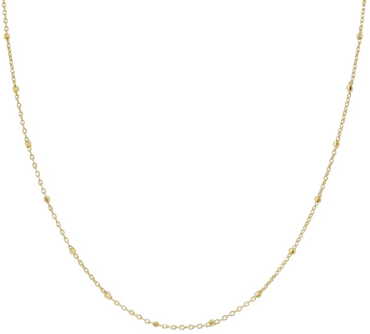 Adina's Jewels Solid 14k Gold Thin Ball Chain Necklace ShopStyle