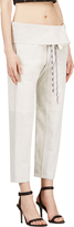 Thumbnail for your product : Rag and Bone 3856 Rag & Bone Grey Suede Cinched Bangkok Trousers