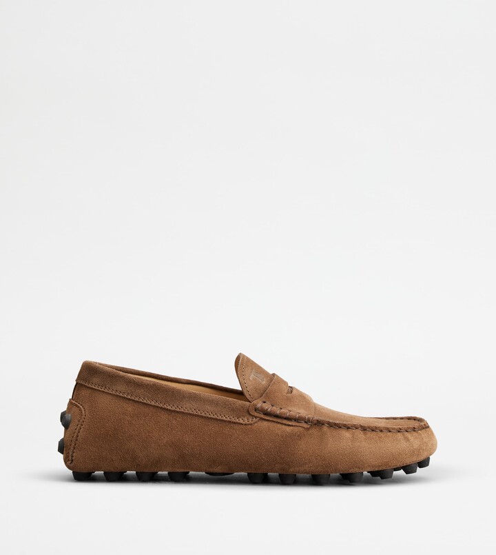 Tod's Gommino Bubble Loafers in Suede