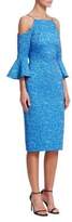 Thumbnail for your product : Theia Cold-Shoulder Jacquard Dress