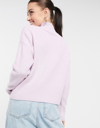 And other stories & cropped jumper in lilac - ShopStyle Knitwear