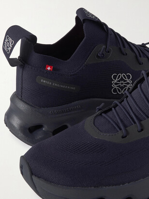 Loewe + On Cloudtilt Stretch Recycled-knit Sneakers - Blue