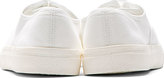 Thumbnail for your product : Comme des Garcons Homme Plus White Punctured Canvas Low-Top Sneakers