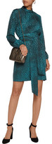 Thumbnail for your product : Vanessa Seward Belted Printed Silk Crepe De Chine Dress