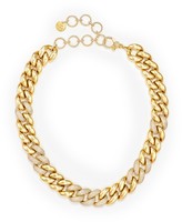 Thumbnail for your product : Shay 18kt Yellow Gold Jumbo Alternating Pave Diamond Necklace