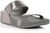 Thumbnail for your product : FitFlop Lulu slide plain lea 2 bar mule sandals