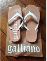 Thumbnail for your product : Galliano Beige Rubber Sandals