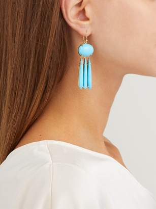 Irene Neuwirth 18kt Gold & Turquoise Drop Earrings - Womens - Blue