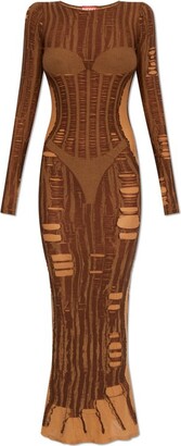 Diesel M-Calimera Semi-Sheer Panelled Maxi Dress