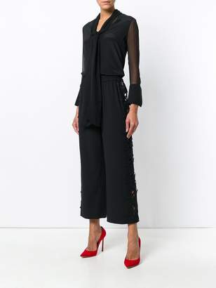 Alice + Olivia lace detail cropped trousers
