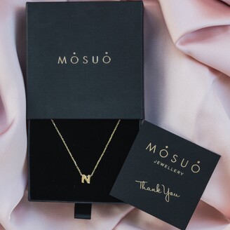Mosuo Jewellery Women's Diamond Letter Necklace N - Gold