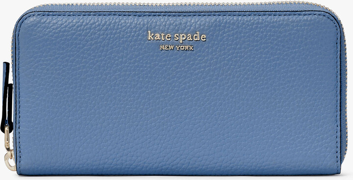 kate spade new york hudson plaid-embossed leather wallet