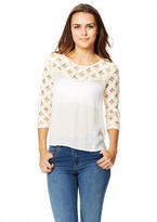 Thumbnail for your product : Delia's Crochet Sleeve Top