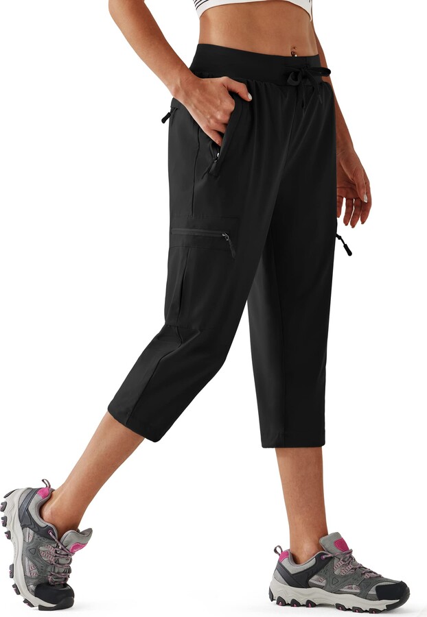 URBEST Women's Hiking Cargo Pants Outdoor Lightweight Quick Dry Water  Resistant UPF 50+ Capris Pants