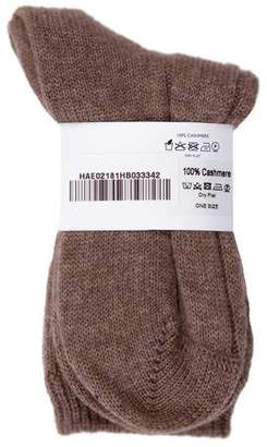 Johnstons of Elgin Cashmere Cable Knit Socks